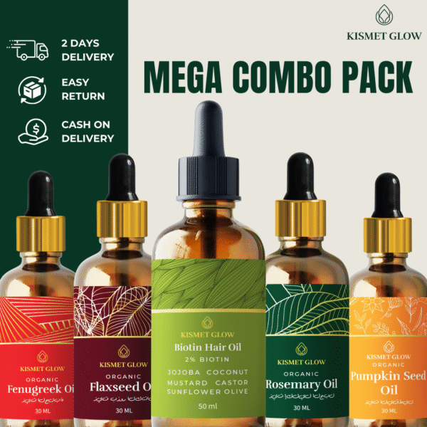 17 Mega Hair Oil Combo Pack | Carrier Oil + 4 oils